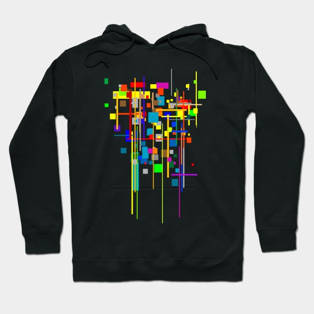 Architecture Color Pattern Hoodie by Nikokosmos